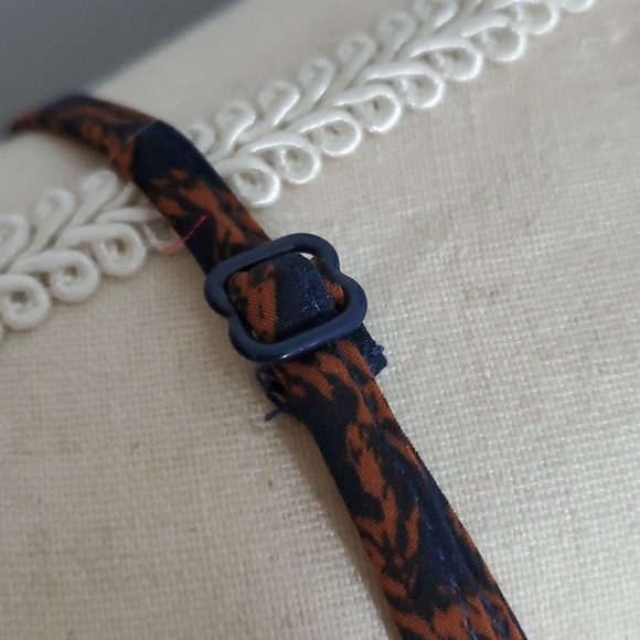 Navy and Copper Spaghetti Strap tank/blouse - Picture 6 of 11